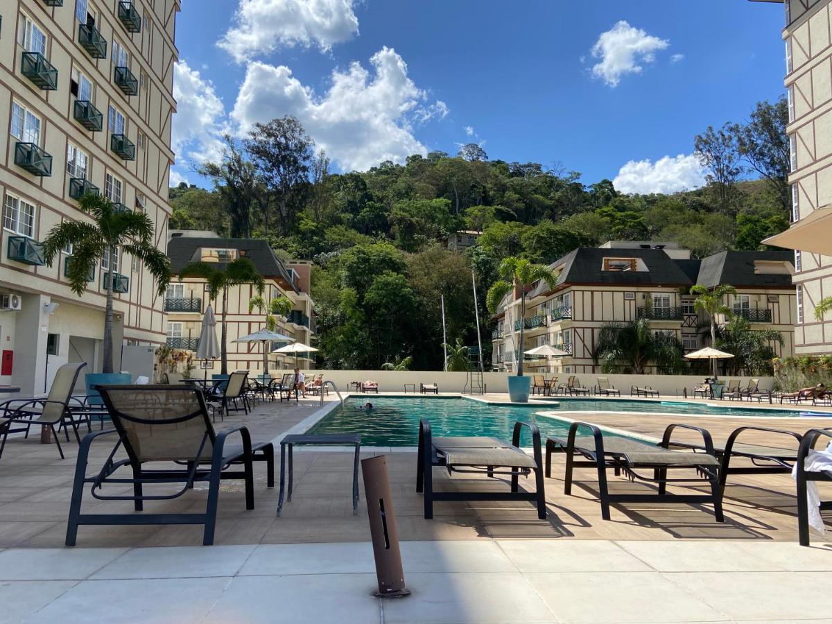 شقة Flat 217 Granja Brasil - Com Piscina Em Itaipava Petrópolis المظهر الخارجي الصورة